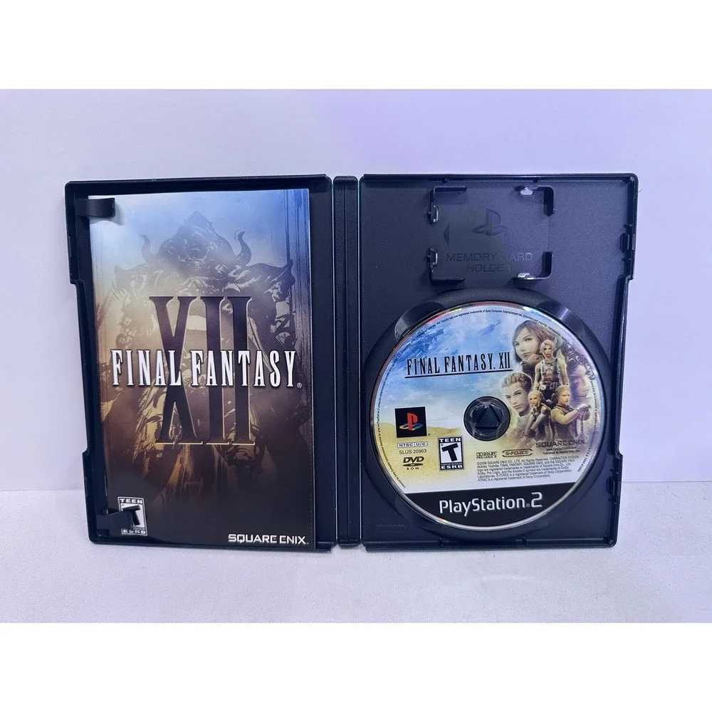Final Fantasy XII - Sony Playstation 2 PS2 Tested w/Strategy Guide Square Enix